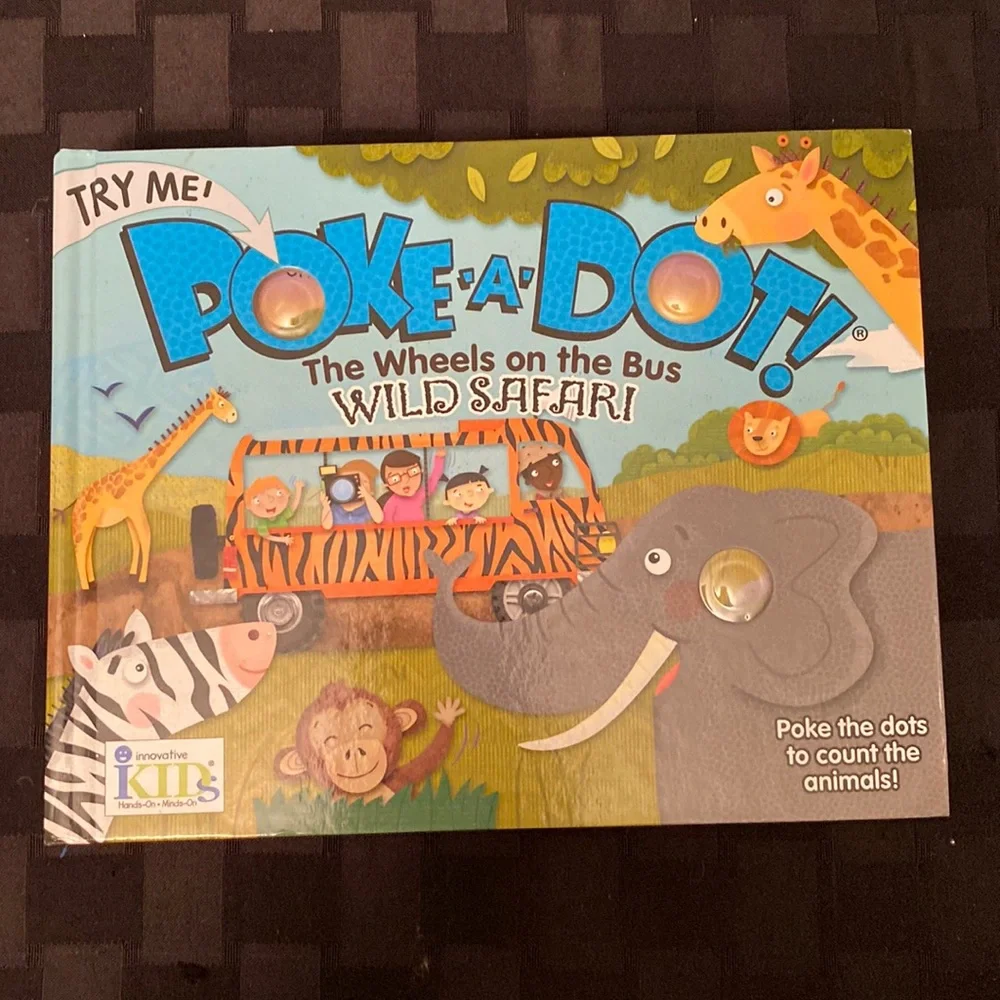 Poke A Dot The Wheels on the Bus Wild Safari Book